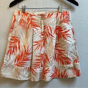 Sandro tropical fern linen rayon blend skirt Sz 4